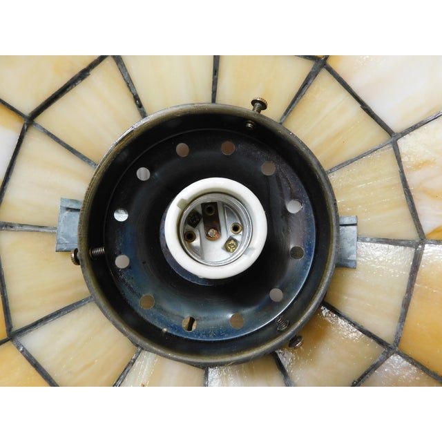 Vintage Slag Glass Pendant Light Fruit Motif For Sale - Image 15 of 17