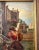 Vintage a Tucker Venetian Street Artist Selling Art Realism Oil Painting on Wood For Sale - Image 10 of 14