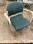 Beautiful pair of Giancarlo Peretti Chairs in teal blue. Has a spring design to the back and arch support, extremely...