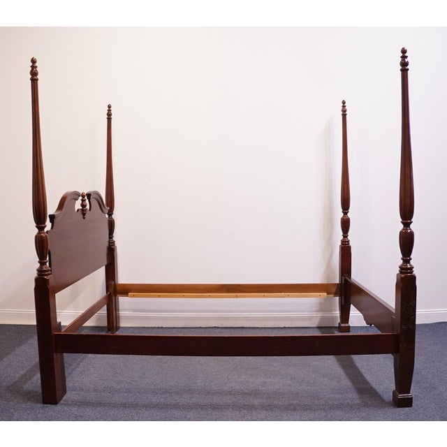 Kincaid Furniture Traditional Style General William Lenoir Queen Size Four Poster Bed Limited Edition A6917 For Sale In Kansas City - Image 6 of 10