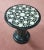 Stone Vintage Neoclassical Black Marble Micro Inlays Tabletop For Sale - Image 7 of 7