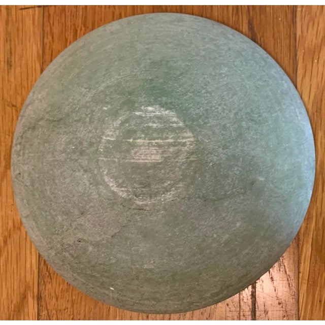 1980s Vintage Alabaster Plate For Sale In Los Angeles - Image 6 of 7