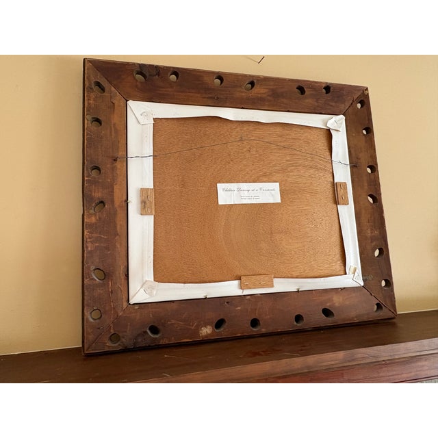 1980s National Gallery of Ireland Children Dancing at a Crossroad by Trevor Thomas Fowler Framed Reproduction For Sale In Washington DC - Image 6 of 6