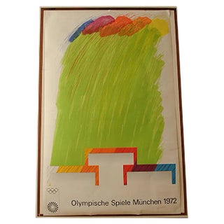 Richard Smith, Colors on Podium Munich Olympics, Lithograph, 1972 For Sale