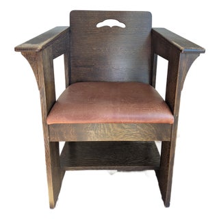 Stickley Mission Chair; Charles P. Limbert Style For Sale