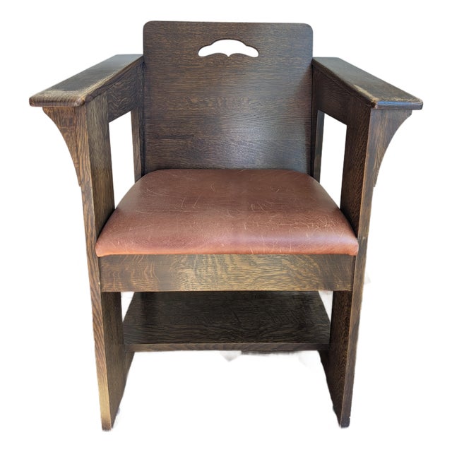 Stickley Mission Chair; Charles P. Limbert Style For Sale