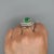 9.17 Carat Octagon Chivor Emerald & Diamond Palladium Ballerina Ring, Size 7 For Sale - Image 11 of 11