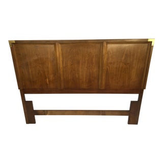 Huntley by Thomasville Campaign Style Queen Size Headboard For Sale