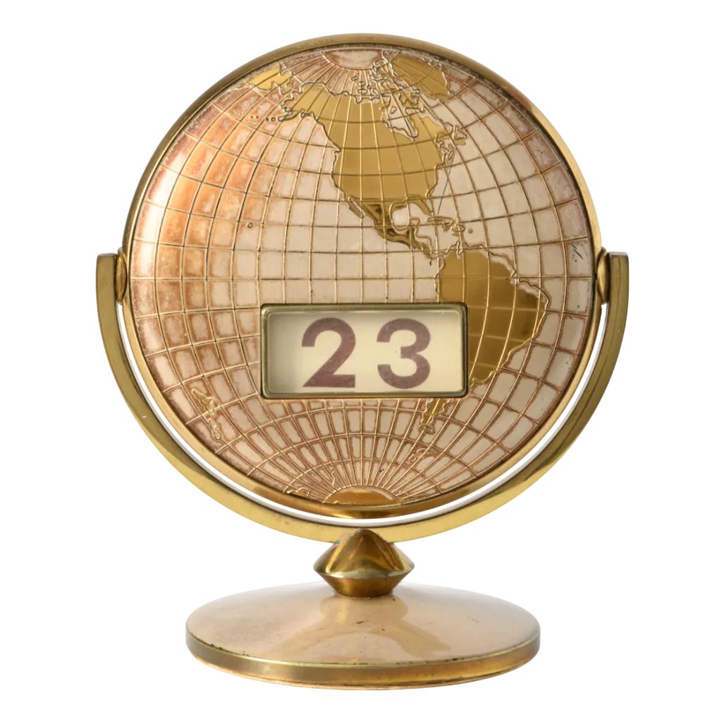 Mid-Century Modern Perpetual Desk Calendar, 1960s | Chairish