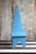 1950s Handmade Blue "Keyhole Chair" - Sewing Chair or Stool For Sale - Image 15 of 15