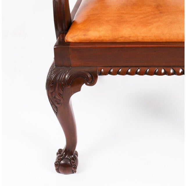 Antique Chippendale Mahogany Dining Chairs 1900s, Set of 12 For Sale - Image 6 of 18