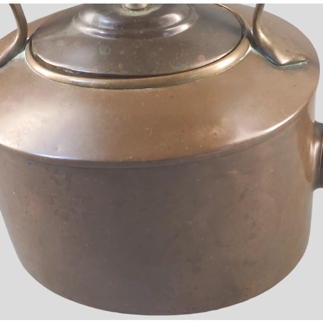 Antique English George III Copper Kettle Pot 1800s For Sale - Image 10 of 12