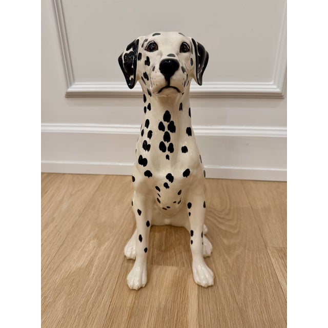 Ceramic Large Vintage Beswick England Fireside Dalmatian Dog Statue – Model 2271 (Early Royal Doulton) For Sale - Image 7 of 11