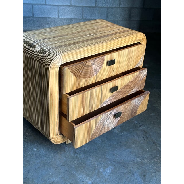 Gabriella Crespi 1980s Pencil Reed Bamboo Chest After Betty Cobonpue and Gabriella Crespi For Sale - Image 4 of 10