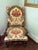 This exceptional pair of matching high-back throne armchairs beautifully embodies the grandeur and architectural rigor of...