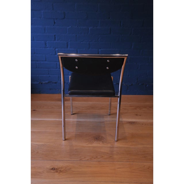Vintage Modern Desk Chair in Chrome and Leatherette from Zoeftig For Sale - Image 12 of 16