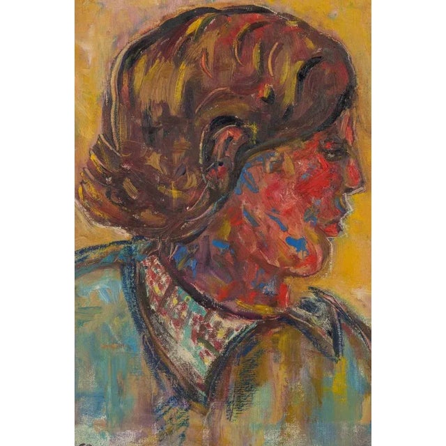 Oil on cardboard realized by sirio pellegrini in 1960s. Hand signed. Includes a wooden frame realized by the artist. Cm....