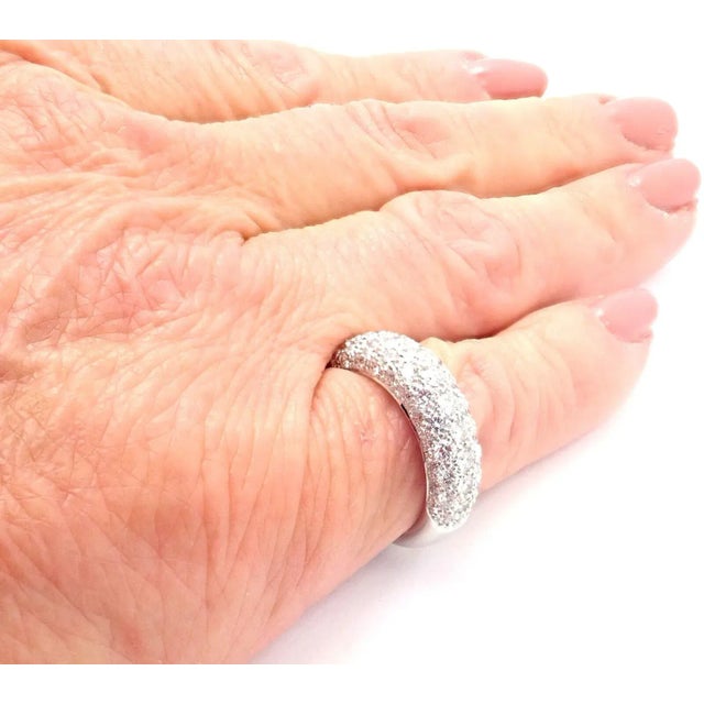 About This Piece: This ring comes with original Cartier box and Cartier certificate of authenticity. Metal: 18k White Gold...