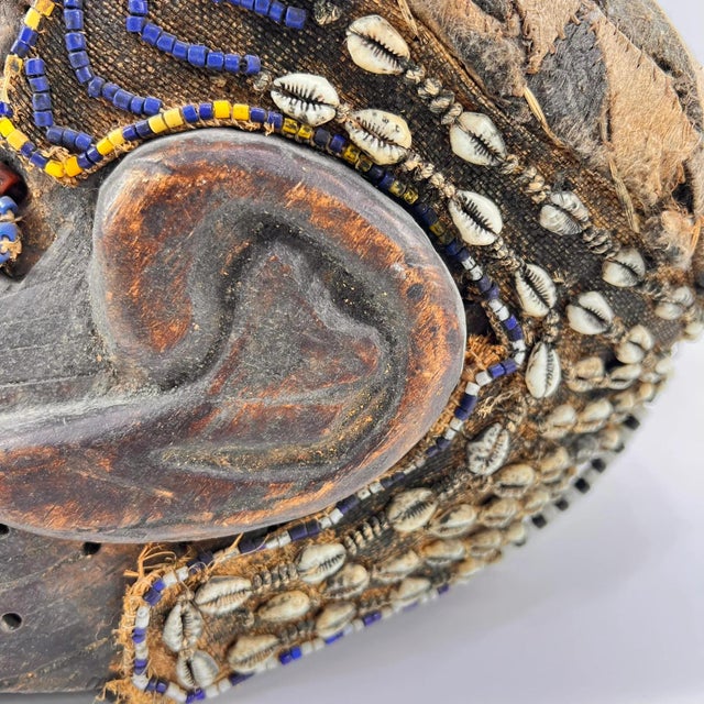 Early 20th Century Kuba Mask Bwoom Helmet Royal For Sale - Image 9 of 12