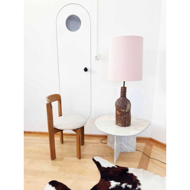 Brutalist Postmodern Mid-Century Modern Ceramic Handmade Lamp 70s, 3 Lights For Sale - Image 9 of 10