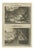 Pieter Mortier, Daniel in the Lions' Den and the Vision of the Four Beasts, 1700, Engraving For Sale