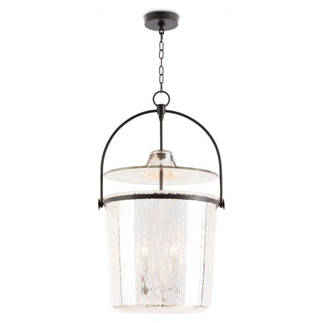 Glass Regina Andrew Emerson Bell Jar Pendant Large, Oil Rubbed Bronze For Sale - Image 7 of 7