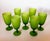 Carlo Moretti 1960s Carlo Moretti Italy Satinato Frosted Green Wine Water Glasses - Set of 7 For Sale - Image 4 of 7