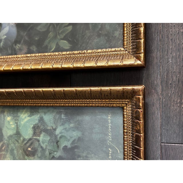 Pair of Vintage Wood Art Frames Gold For Sale - Image 9 of 12