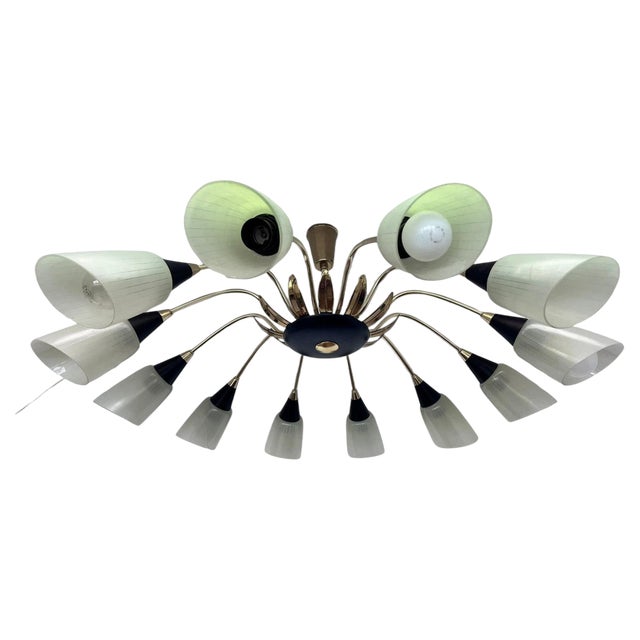 Large Chandelier in the style of Stilnovo, Germany, 1965 For Sale