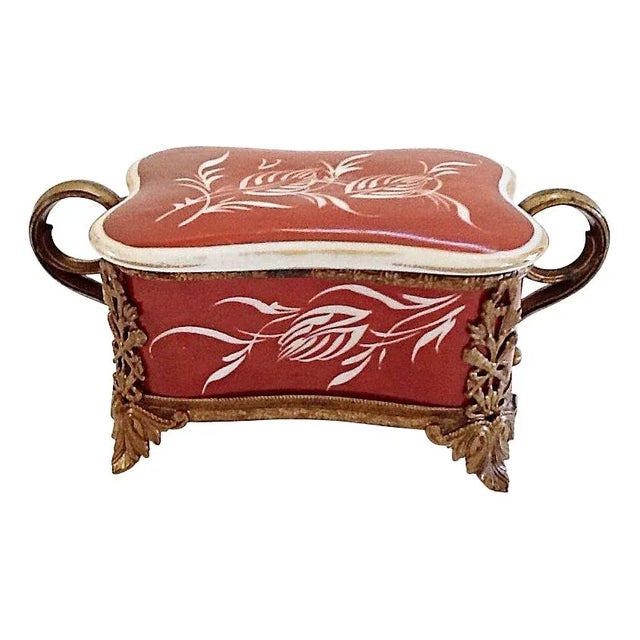 French Porcelain Box For Sale