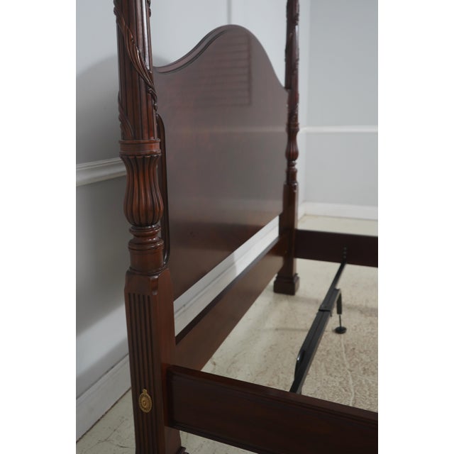 2000 - 2009 Henkel Harris Model 199 Queen Mahogany Bed Canopy For Sale - Image 5 of 18