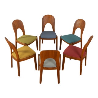 Morten Dining Chairs by Niels Koefoed for Koefoeds Hornslet, 1960s, Set of 6 For Sale