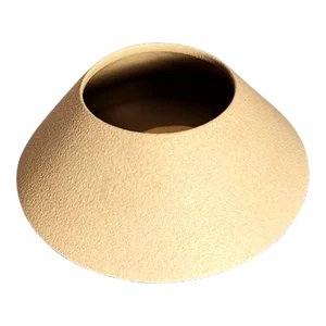 Late 20th Century Textured Off White Vase by Lisa Love Ceramics