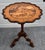 Vintage Black Forest Walnut Tilt Top Table Marquetry Wood Inlay For Sale - Image 10 of 18