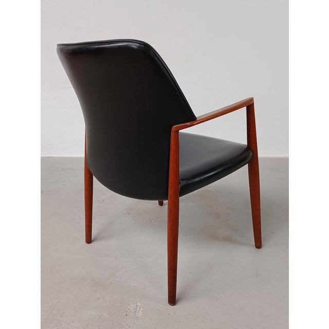 Brown Vintage Armchair by Aksel Bender Madsen for Fritz Hansen, 1950s For Sale - Image 8 of 13