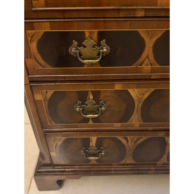 Antique George I Yew Wood and Laburnum Oyster Veneered Bachelors Chest, 1730 For Sale - Image 18 of 18