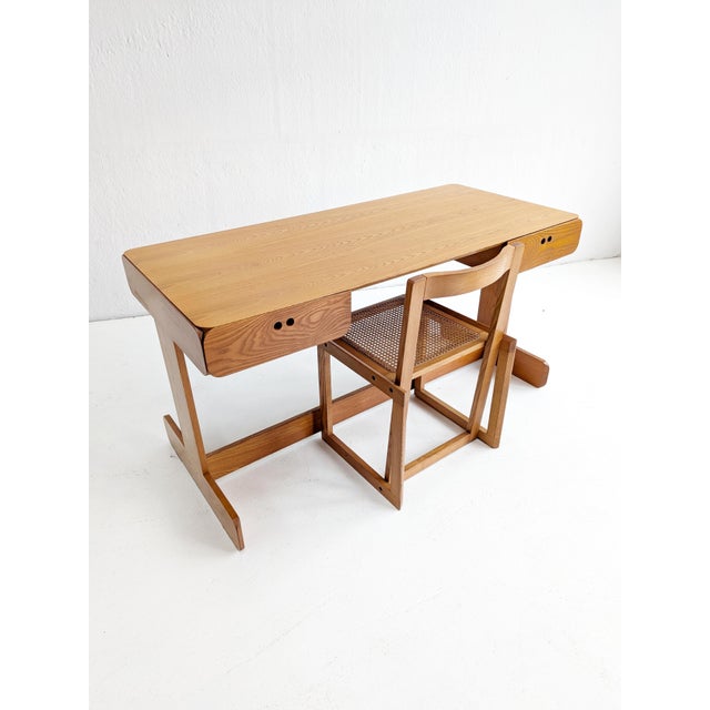 Mid-Century Modern Desk and Chair by Derk Jan De Vries, 1970s, Set of 2 For Sale - Image 16 of 16