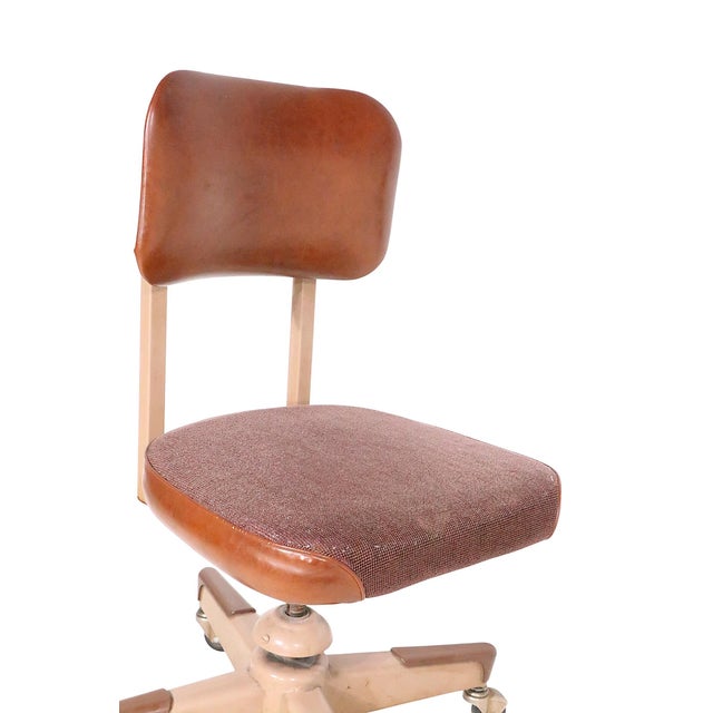 Mid Century Industrial Swivel Desk Chair For Sale - Image 13 of 13