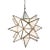 Matthew Izzo Home 12" Frosted Glass Moravian Star Pendant Light With Oxidized Metal Trim For Sale