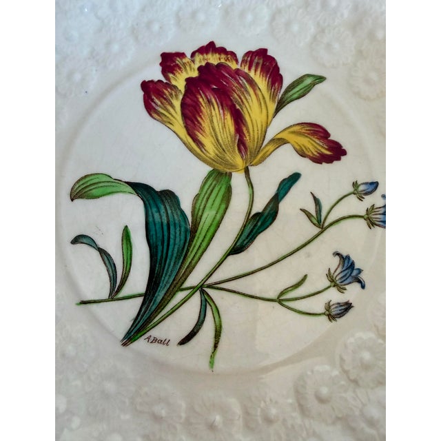 Vintage Spode Copeland England Botanical Luncheon Plates — Set of 10 For Sale - Image 13 of 16
