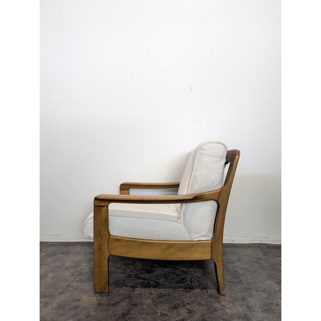 Set of Danish Armchairs in French Terry Fabric For Sale - Image 3 of 7