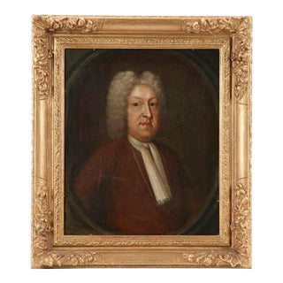 Antique British School Oil on Canvas Portrait Painting of a Nobleman, 18th Century For Sale