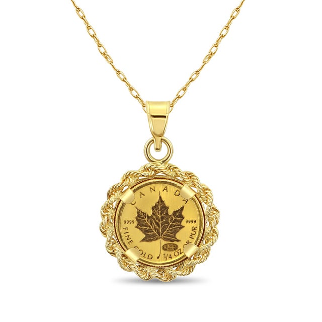 **CUSTOM ORDER** ♥ Coin Information ♥ Country: Canada Gold Content: 1/4OZ Purity: .9999 Denomination: $10 Obverse: Maple...