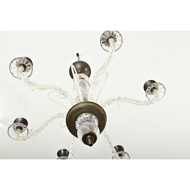 Vintage Italian Murano Glass Chandelier For Sale - Image 11 of 16