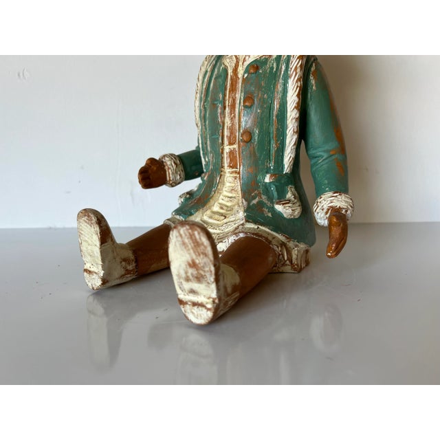 Italian Vintage Sarreid Ltd Sitting Doll Figurine Sculpture For Sale In Miami - Image 6 of 11