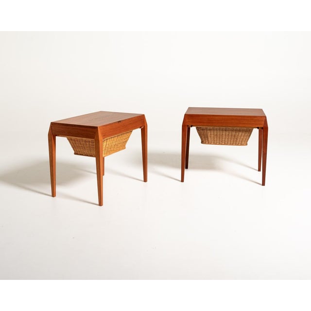 Model 35 Bedside Tables by Severin Hansen for Haslev, 1960s, Set of 2 For Sale - Image 14 of 14