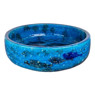 Mid-Century Modern Pesce Fish Pottery Bowl by Aldo Londi for Bitossi, Italy, 1960s For Sale