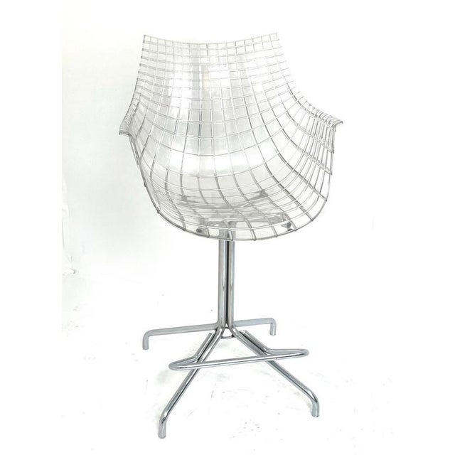 Plastic Meridiana Bar Stool by Christophe Pillet for Driade For Sale - Image 7 of 7