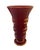 Mid-Century Modern Red & Gold Art Deco Ceramic Vase, Blanche Letalle for Saint-Clement 1950s For Sale - Image 3 of 6