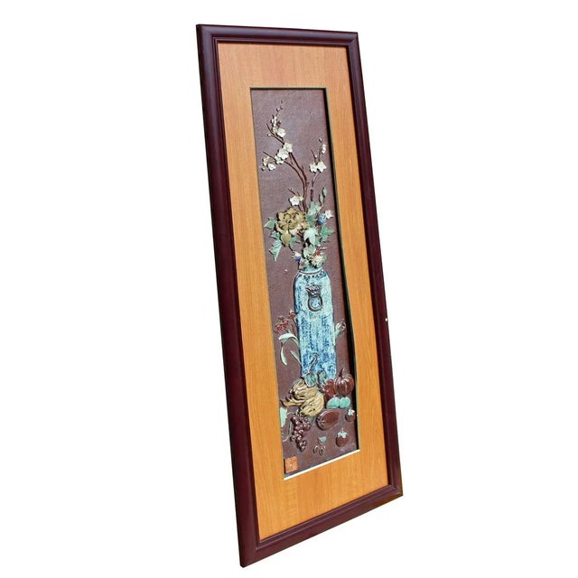 Chinese Ceramic Flower Scenery For Sale - Image 4 of 7